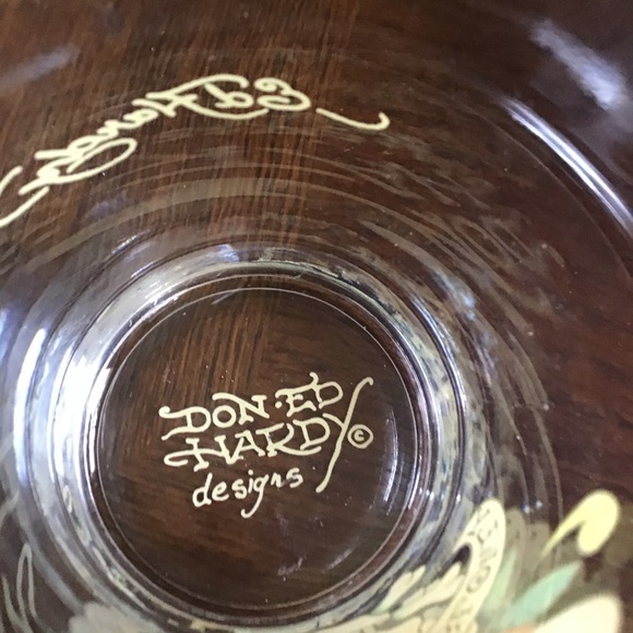 Ed Hardy Love Kills Slowly Drinking Glass (4”) - Picture 4 of 4